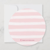 水彩バラブライダルシャワー 招待状 (裏面)