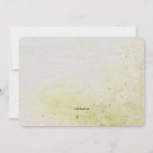 水彩バラブライダルシャワー 招待状 (裏面)