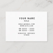 水彩バラプロフェッショナル 名刺 (裏面)