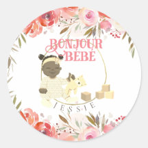 水彩バラボンジュールガールベビー3