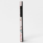 水彩バラリース パーソナライズされた | ピンク Case-Mate iPhoneケース (裏面/左)