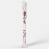 水彩バラリース パーソナライズされた | ピンク SAMSUNG GALAXYケース (右側面)