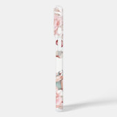 水彩バラリース パーソナライズされた | ヘビーホワイト Case-Mate iPhoneケース (裏面 / 左)