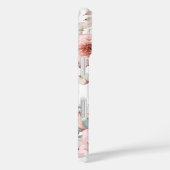 水彩バラリース パーソナライズされた | ヘビーホワイト Case-Mate iPhoneケース (裏面 / 右)