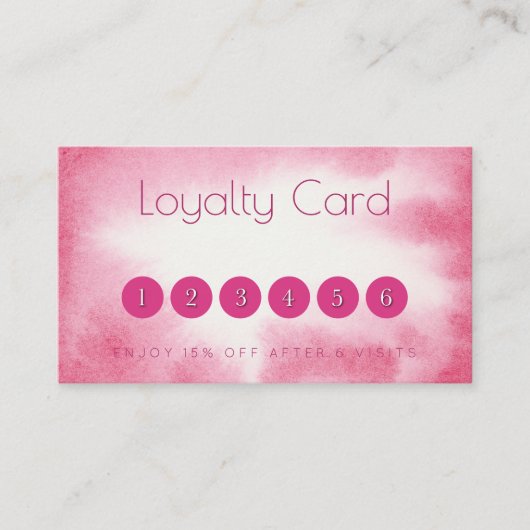 水彩バラロイヤリティ名刺 名刺 (正面)