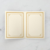 水彩バラヴィンテージ錫バケッ空白のト カード (内部)