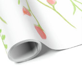 水彩バラ包装紙 ラッピングペーパー (ロールコーナー)