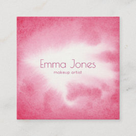 水彩バラ名刺 スクエア名刺