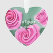 水彩バラ婚約 オーナメント (裏面)