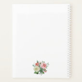 水彩バラ感動的引用文 プランナー手帳 (裏面)