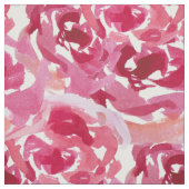 水彩バラ模様 ファブリック (見本)