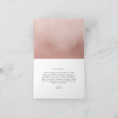 水彩バラ水晶の結晶写真卒業 サンキューカード (内部)