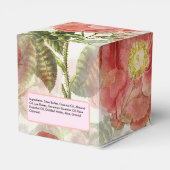 水彩バラ石鹸製品ラベルプロモーションボックス フェイバーボックス (裏面サイド)