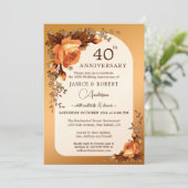 水彩バラ秋周年記念 招待状 (スタンド正面)