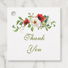 水彩バラ秋 フェイバータグ