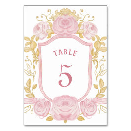 水彩バラ群 テーブルナンバー