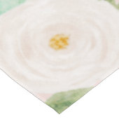 水彩バラ花ピンクと桃 テーブルクロス (アングル)