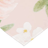 水彩バラ花ピンクと桃 ロングテーブルランナー (コーナー)