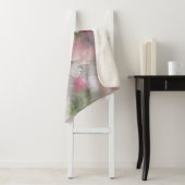 水彩バラ花モダンフローラテンプレート シェルパブランケット (インサイチュ)