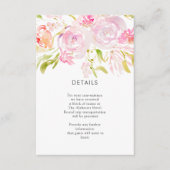 水彩バラ花束詳細 エンクロージャーカード (正面)