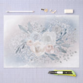 水彩バラ花束 薄葉紙 (クラフト)