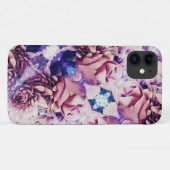 水彩バラ菊iPhone 11ケース Case-Mate iPhoneケース (裏面(横))