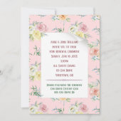 水彩バラ誓の更新 招待状 (正面)