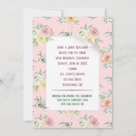 水彩バラ誓の更新 招待状