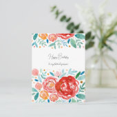 水彩バラ誕生日カード シーズンカード (スタンド正面)