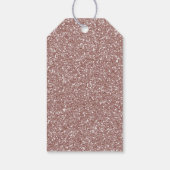 水彩バラ金ゴールドピンクグリッターSweet sixteen ギフトタグ (裏面)