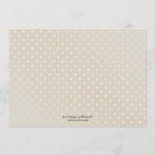 水彩バラ金ゴールドベビー写真の発表 案内状 (裏面)