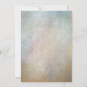 水彩バラ金ゴールド誕生日パーティーの招待 招待状 (裏面)