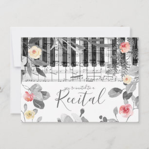 水彩バラ音楽発表会 招待状