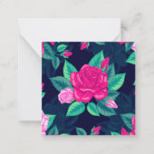 水彩バラ13 ノートカード (正面)