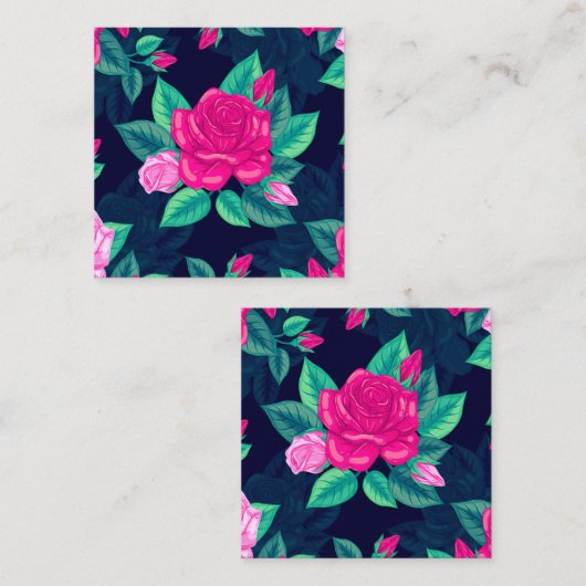 水彩バラ13 ノートカード (正面/裏面)