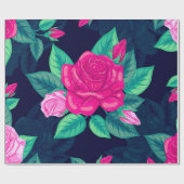 水彩バラ13 ラッピングペーパー (フラット)