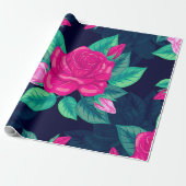 水彩バラ13 ラッピングペーパー (アンロールド)