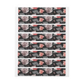 水彩バラ15 ラップアラウンドラベル (シート)