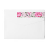 水彩バラ22 ラップアラウンドラベル (裏面)