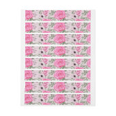 水彩バラ22 ラップアラウンドラベル (シート)