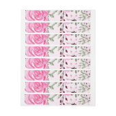 水彩バラ24 ラップアラウンドラベル (シート)