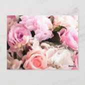 水彩バラ25 ポストカード (裏面)