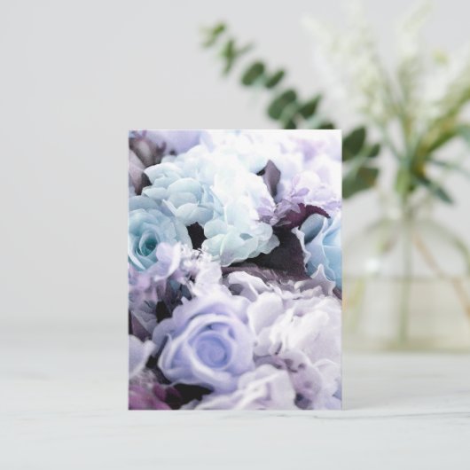 水彩バラ26 ポストカード (スタンド正面)