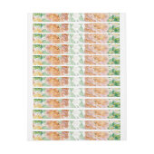 水彩バラ27 ラップアラウンドラベル (シート)