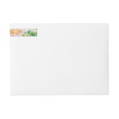 水彩バラ27 ラップアラウンドラベル (正面)