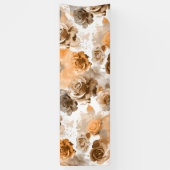 水彩バラ2 横断幕 (縦)