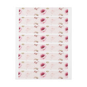 水彩バラ30 ラップアラウンドラベル (シート)