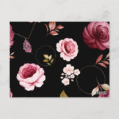 水彩バラ32 ポストカード (裏面)