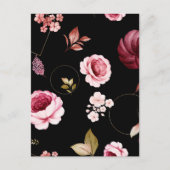 水彩バラ32 ポストカード (正面)