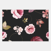 水彩バラ32 ラッピングペーパーシート (正面)